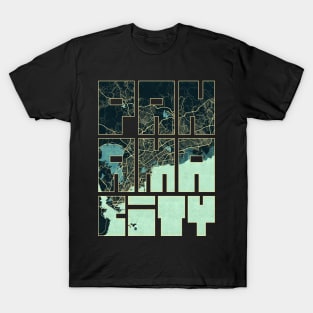 Panama City Map Typography - Summer T-Shirt